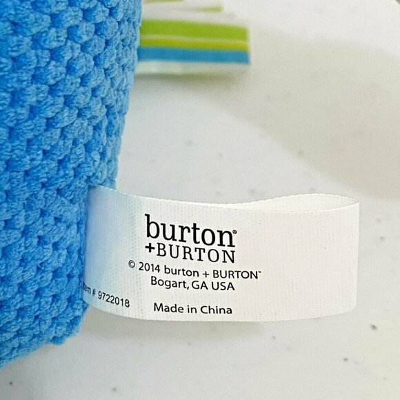 Burton and Burton Plush Hippo Rattle Infant Baby Toy - Picture 6 of 6